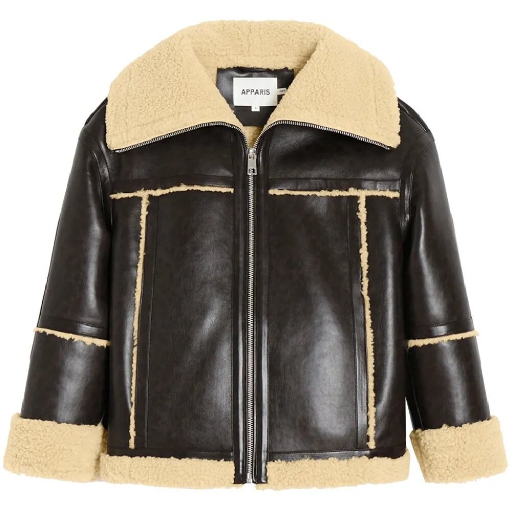 NWOT Apparis Calina Faux Leather Coat